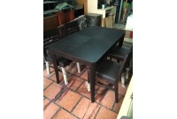 Thanh Lý Bộ Bàn Ghế Ăn Gỗ 4 Ghế Xuất Khẩu Như Mới 95%